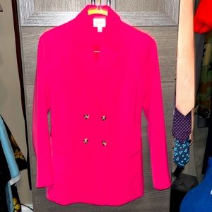 Nine West size 6 pink double breasted blazer